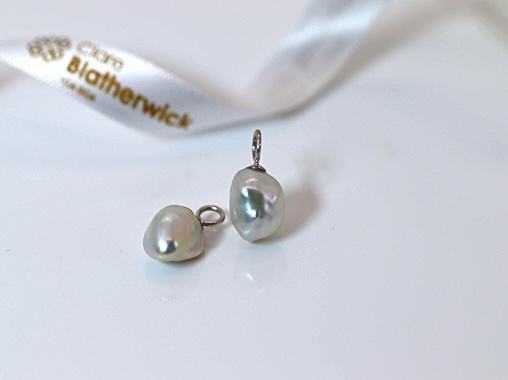 SOLD - HARMONY COLLECTION - A Pair of Freshwater Cultured Pearl Drops