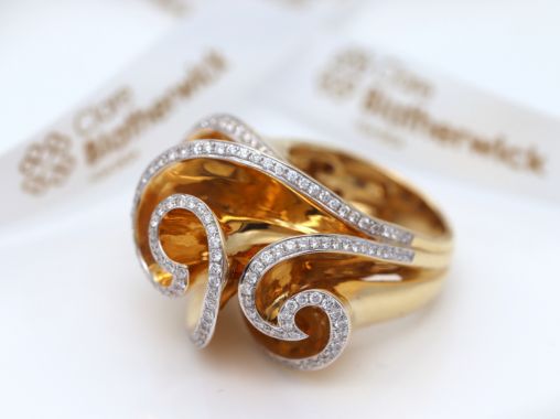 SOLD - A pre-owned diamond cocktail ring